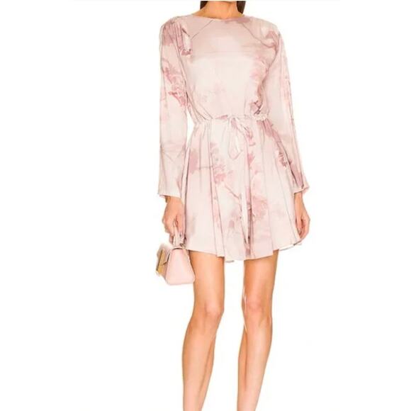New Allsaints Cassandra Ume Petal Pink Dress Size 6 Retails $299 - Picture 1 of 8